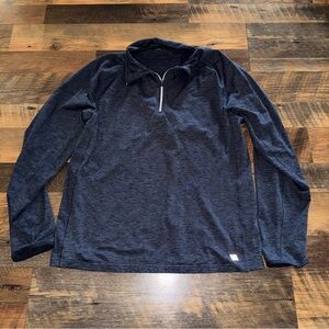 Men's Long Sleeve 1/4 Zip Pullover - Navy Heather